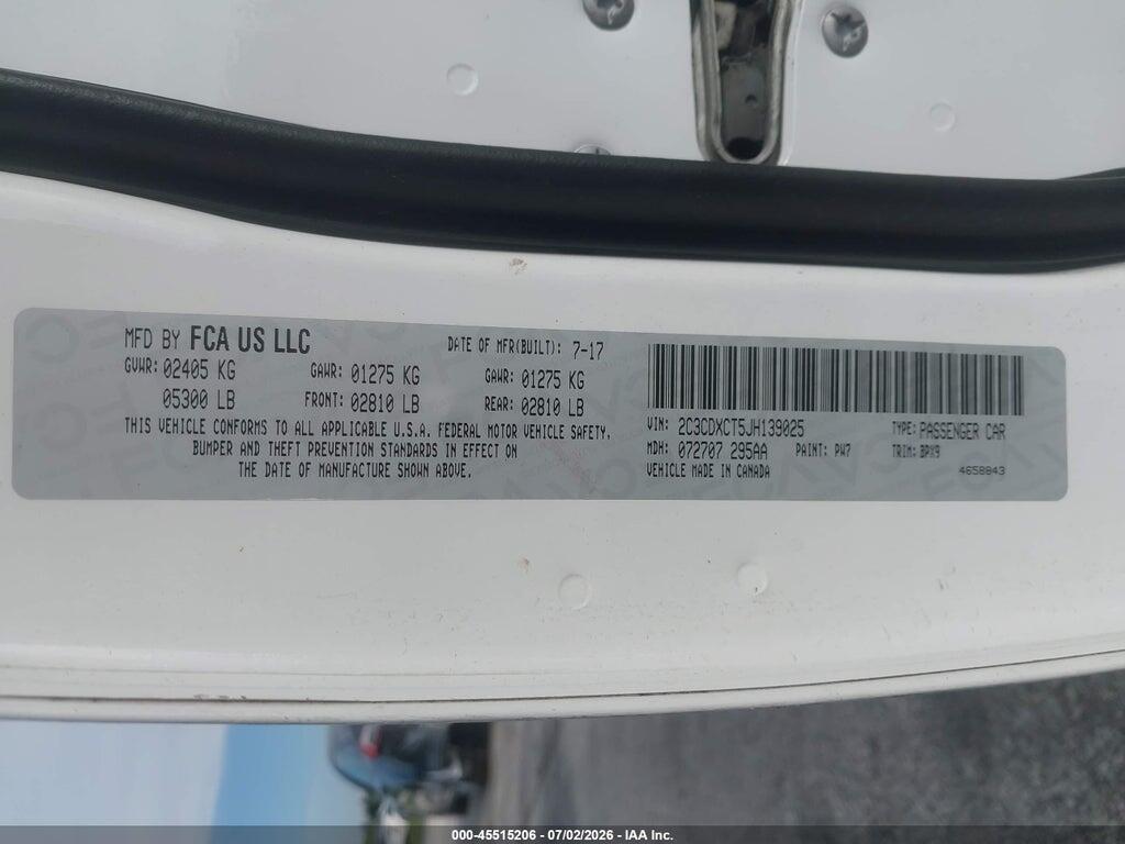 2C3CDXCT5JH139025 2018 DODGE CHARGER photo no. 9