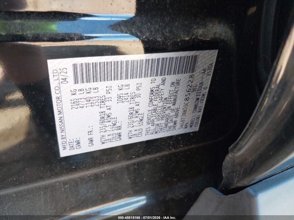 5N1BT3BB5SC856228 2025 NISSAN ROGUE photo no. 9