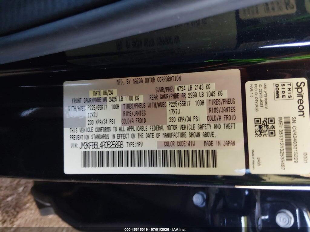 JM3KFBBL4R0525898 2024 MAZDA CX-5 photo no. 9