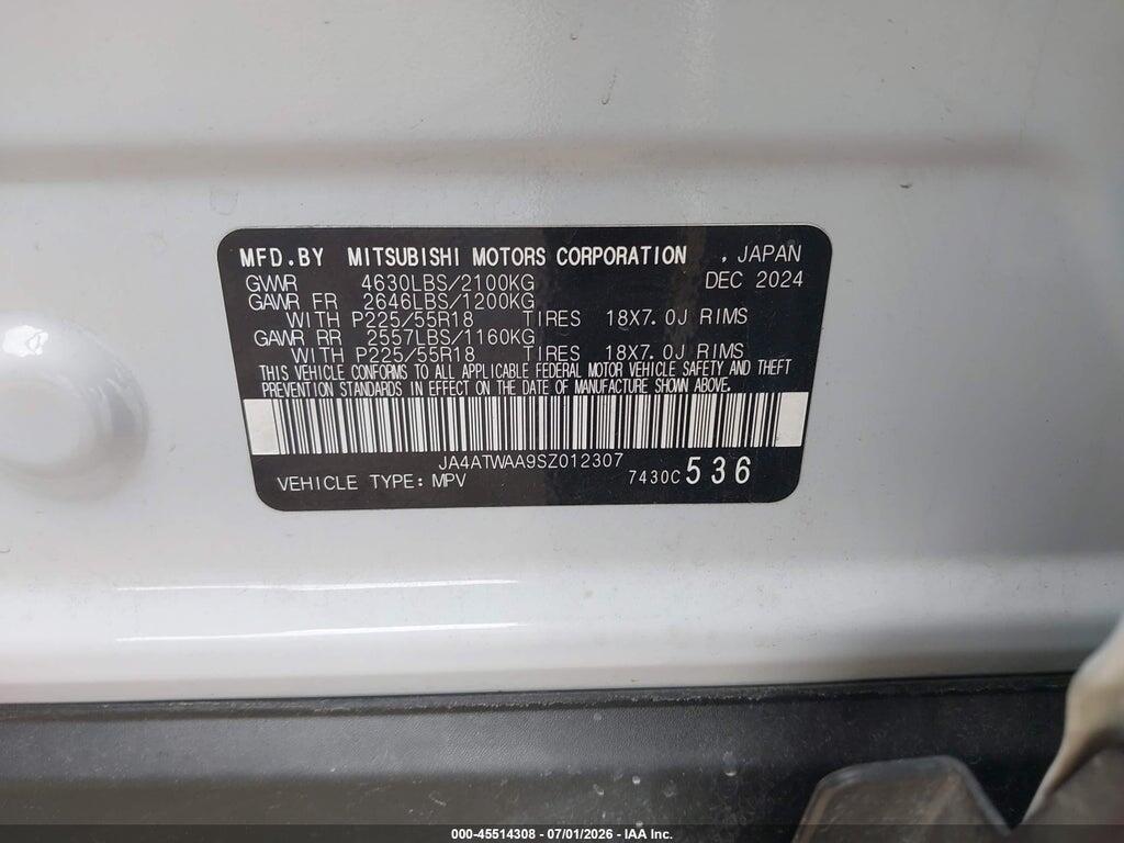 JA4ATWAA9SZ012307 2025 MITSUBISHI ECLIPSE CROSS photo no. 9