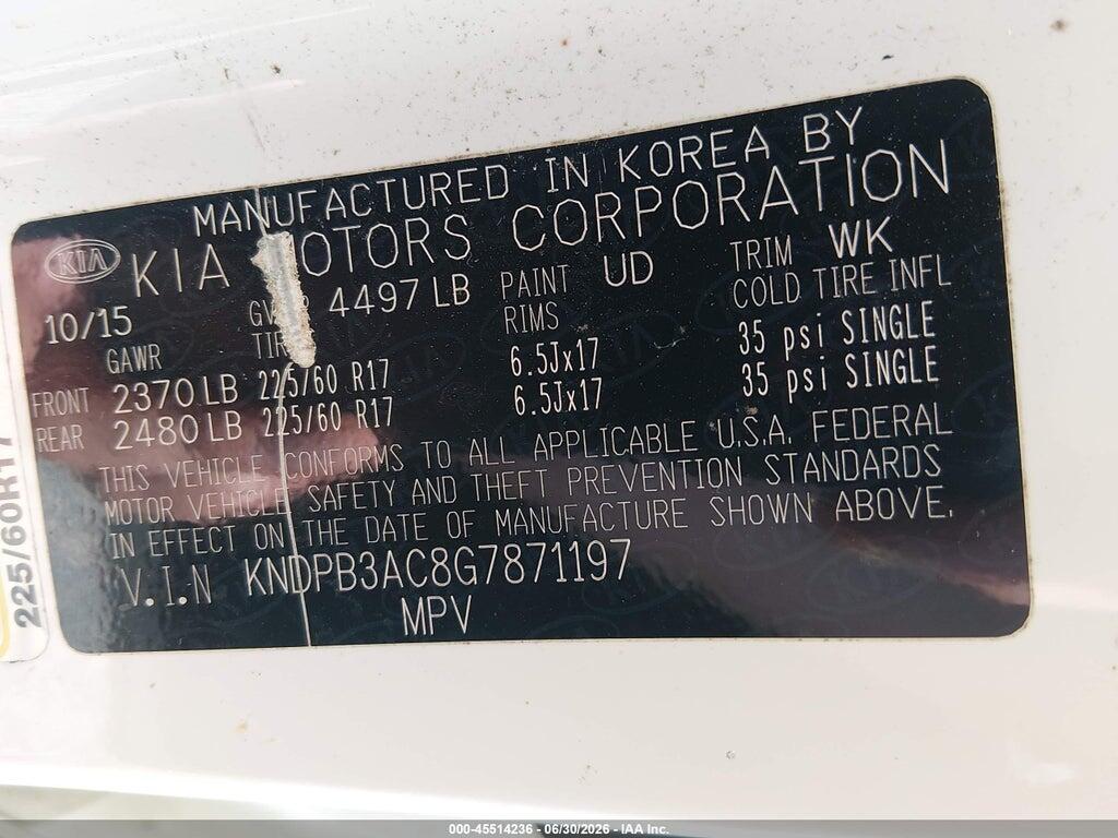 KNDPB3AC8G7871197 2016 KIA SPORTAGE photo no. 9
