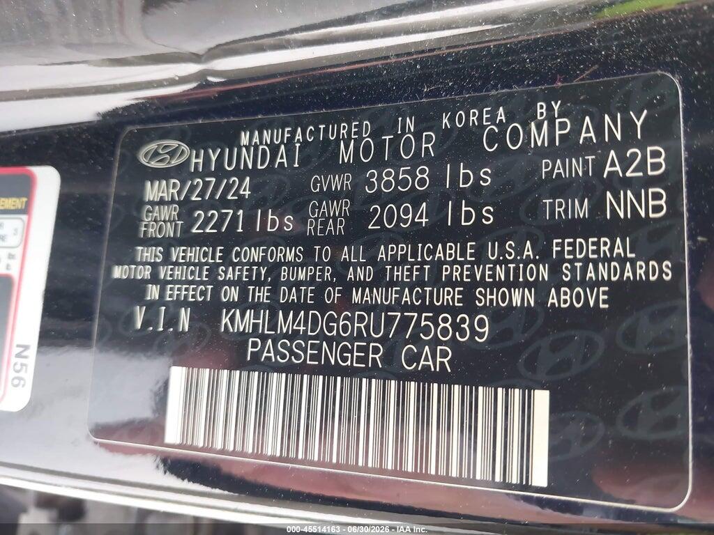 KMHLM4DG6RU775839 2024 HYUNDAI ELANTRA photo no. 9