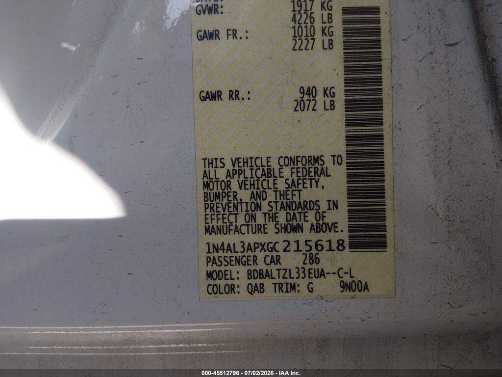 1N4AL3APXGC215618 2016 NISSAN ALTIMA photo no. 9