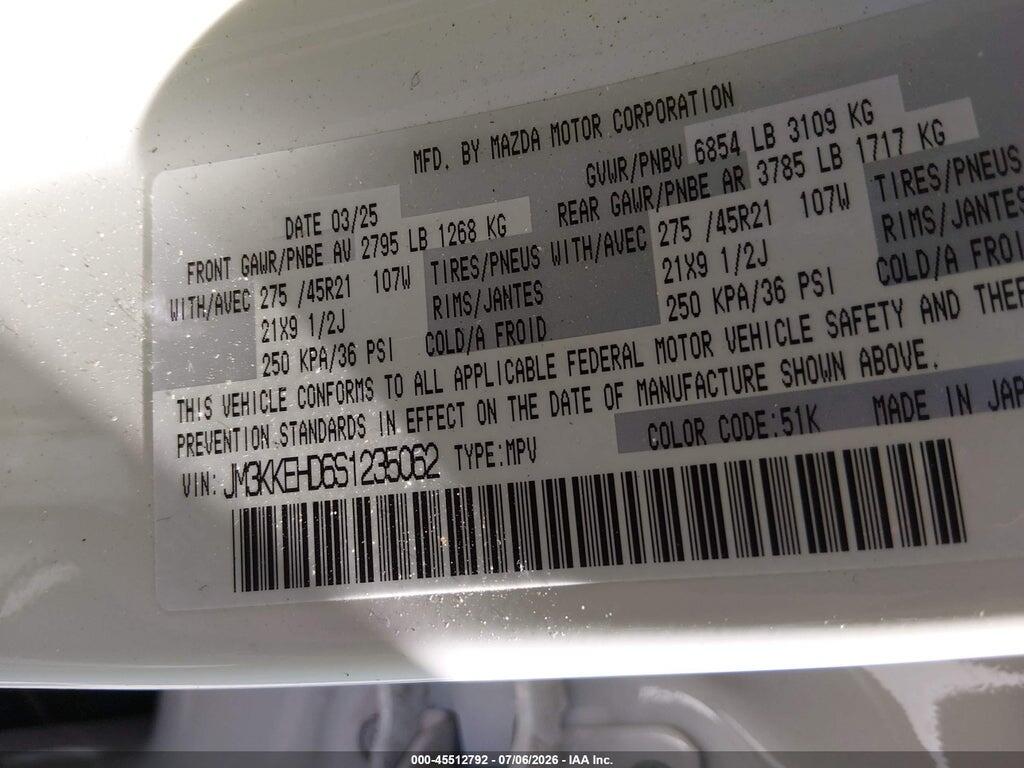 JM3KKEHD6S1235062 2025 MAZDA CX-90 photo no. 9