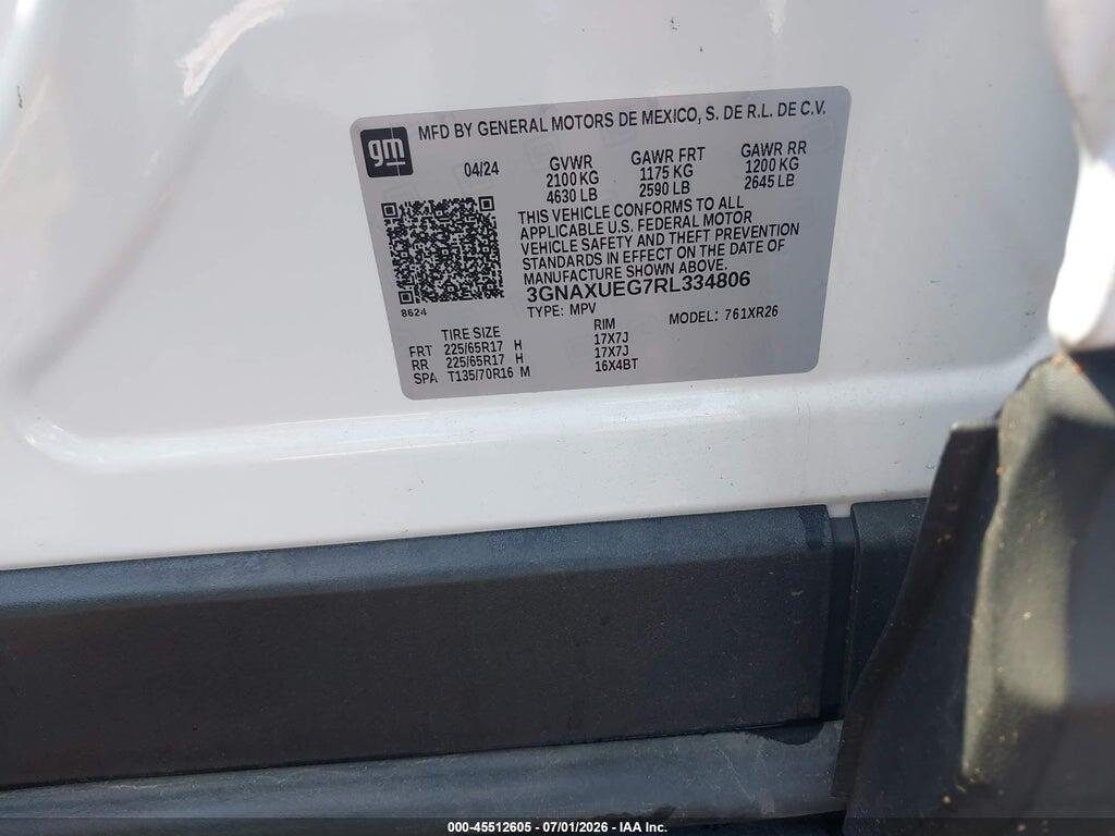 3GNAXUEG7RL334806 2024 CHEVROLET EQUINOX photo no. 9
