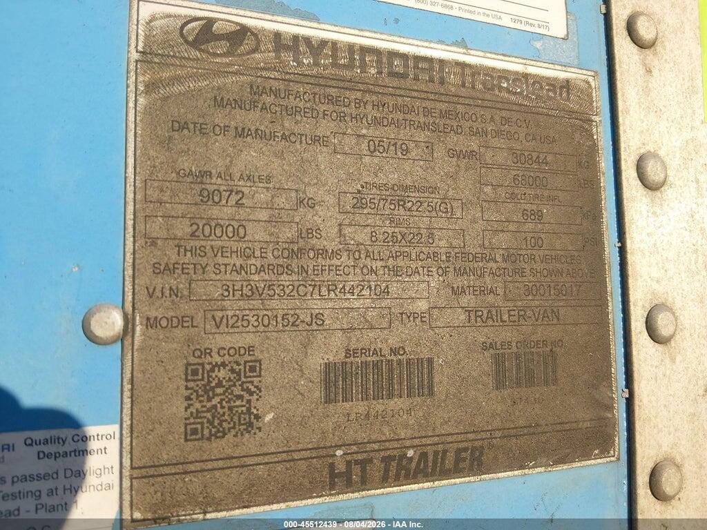 3H3V532C7LR442104 2020 HYUNDAI TRANSLEAD INC UNKNOWN photo no. 9