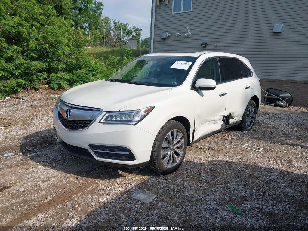 5FRYD4H40GB051529 2016 ACURA MDX photo no. 2