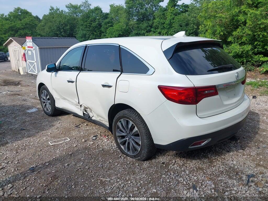 5FRYD4H40GB051529 2016 ACURA MDX photo no. 3