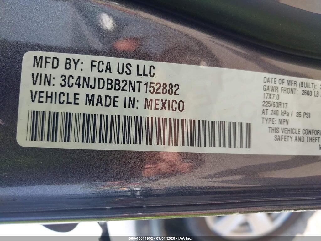 3C4NJDBB2NT152882 2022 JEEP COMPASS photo no. 9