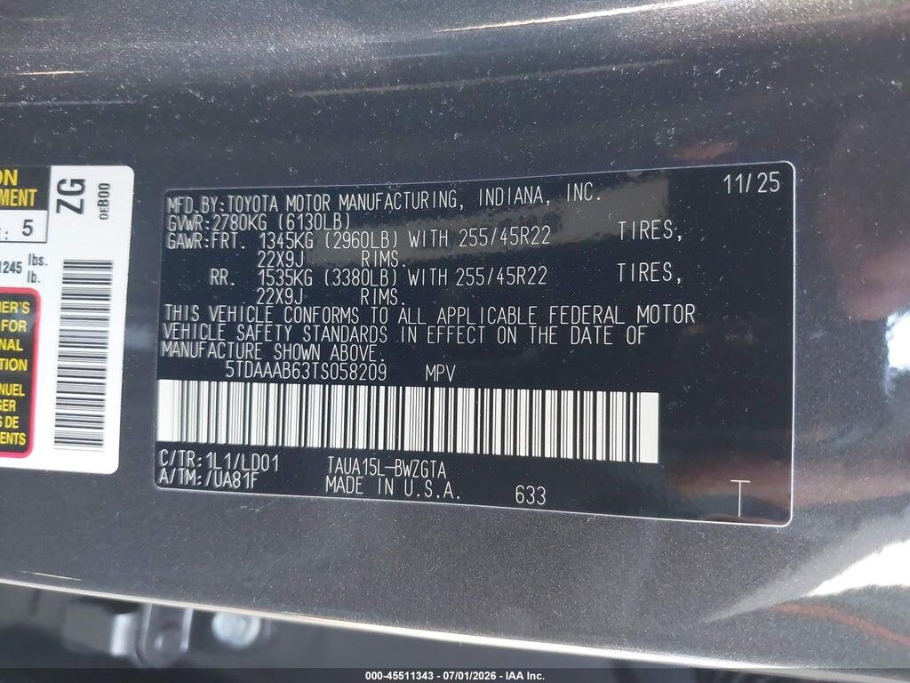 5TDAAAB63TS058209 2026 LEXUS TX 350 photo no. 9