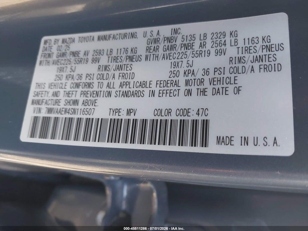 7MMVAAEW4SN116507 2025 MAZDA CX-50 HYBRID photo no. 9
