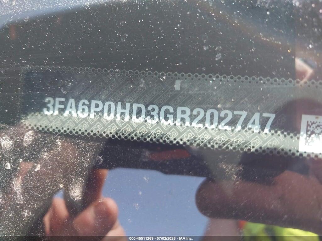 3FA6P0HD3GR202747 2016 FORD FUSION photo no. 9