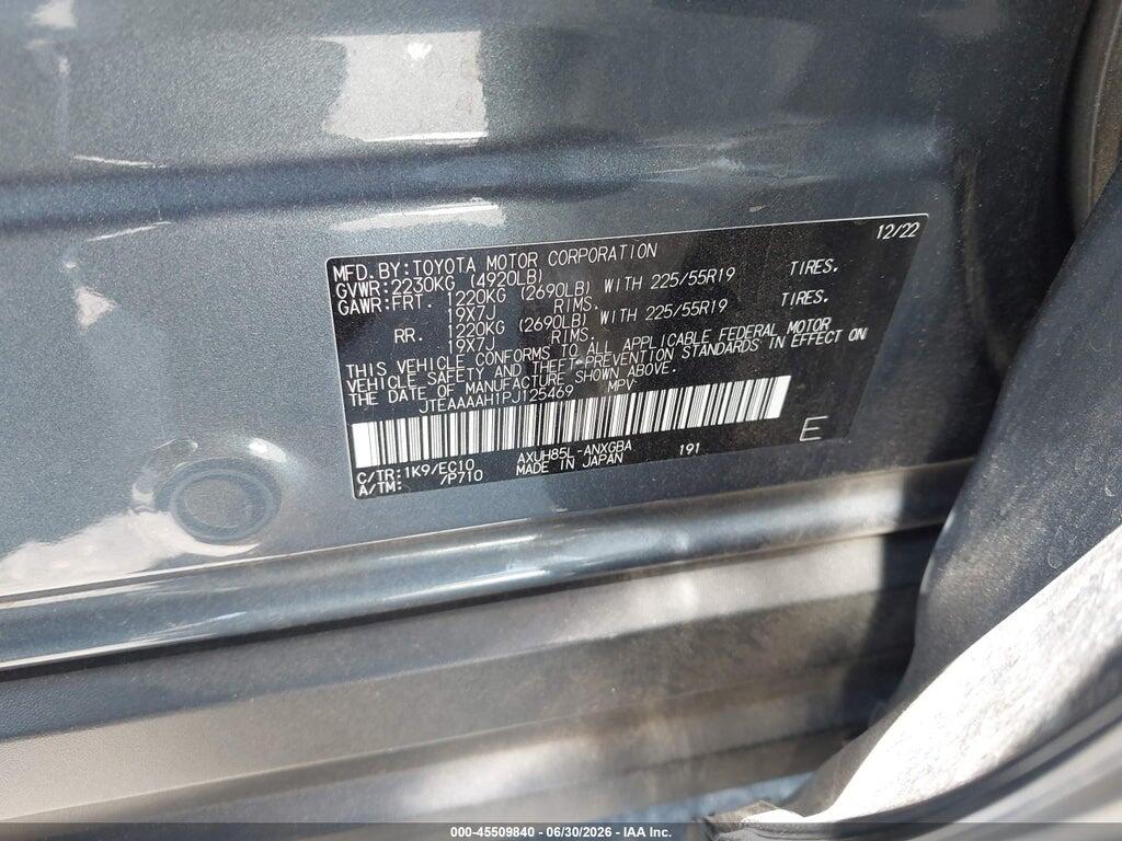 JTEAAAAH1PJ125469 2023 TOYOTA VENZA photo no. 9