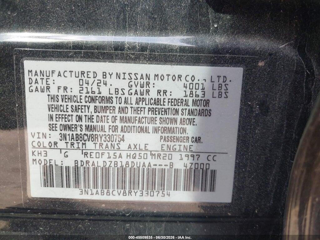 3N1AB8CV8RY330754 2024 NISSAN SENTRA photo no. 9
