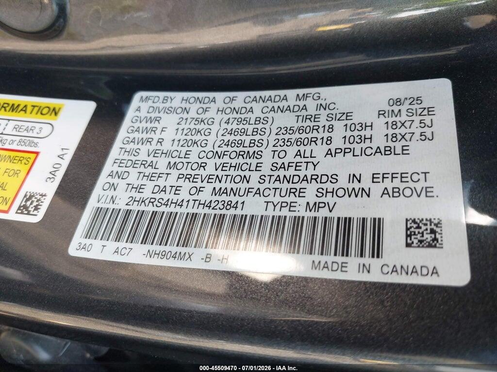 2HKRS4H41TH423841 2026 HONDA CR-V photo no. 9