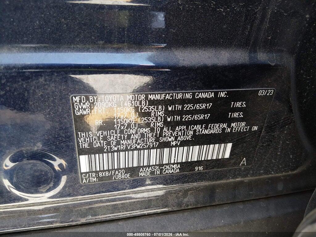 2T3W1RFV3PW257917 2023 TOYOTA RAV4 photo no. 9