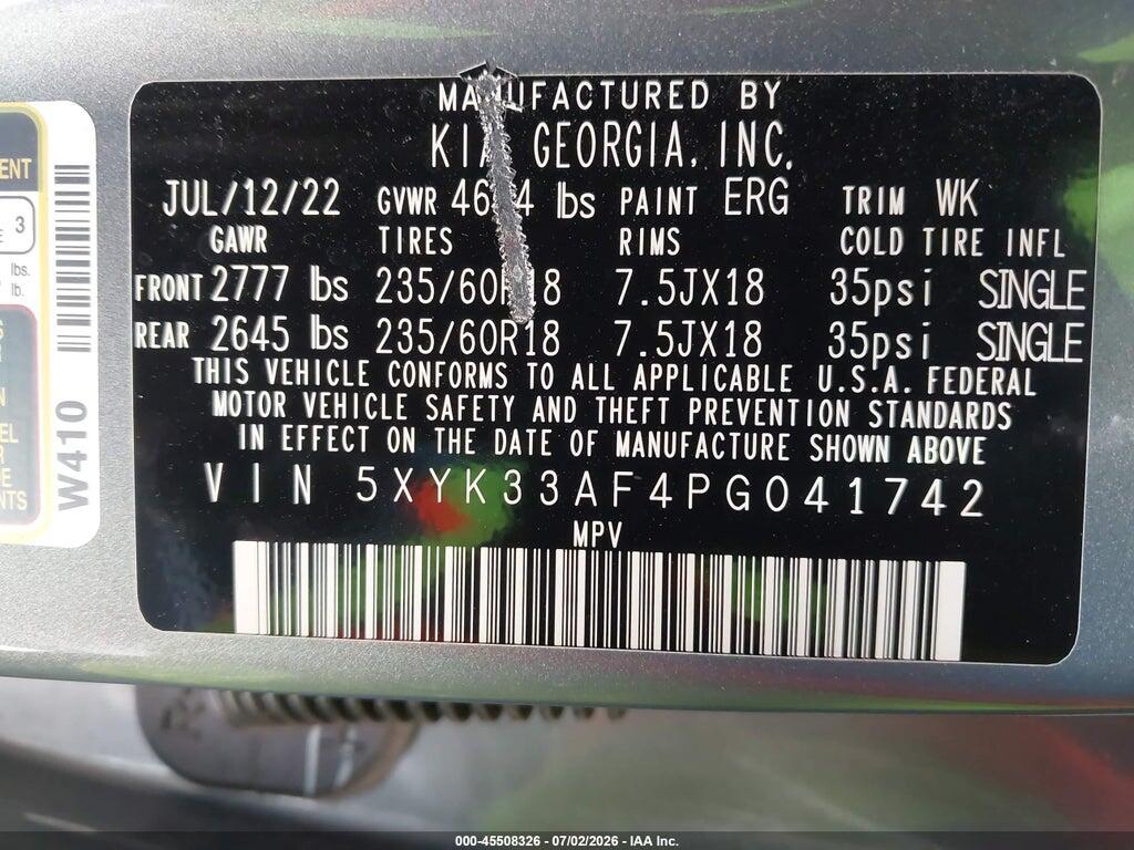 5XYK33AF4PG041742 2023 KIA SPORTAGE photo no. 9