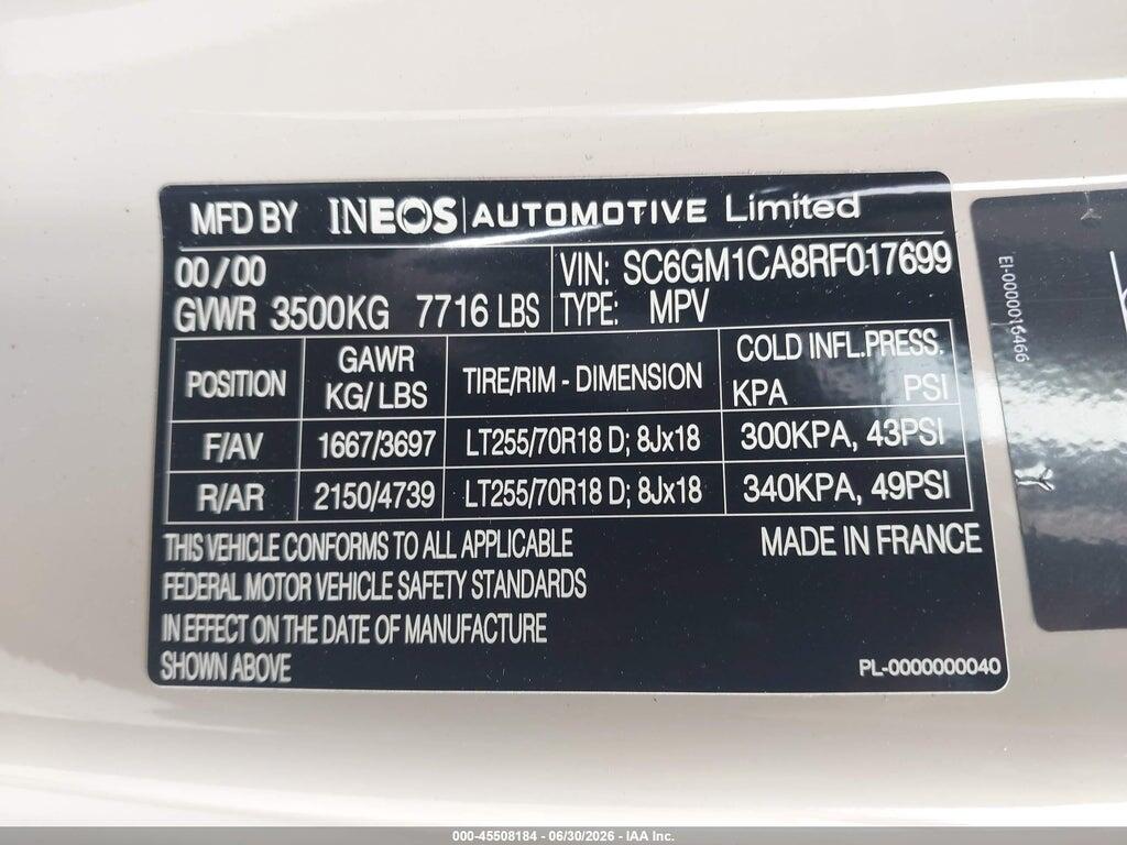 SC6GM1CA8RF017699 2024 INEOS GRENADIER photo no. 9