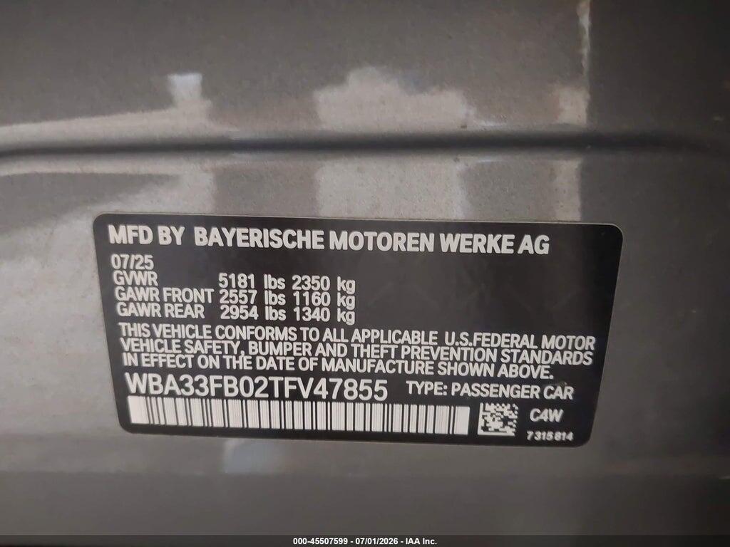 WBA33FB02TFV47855 2026 BMW 430I GRAN COUPE photo no. 9