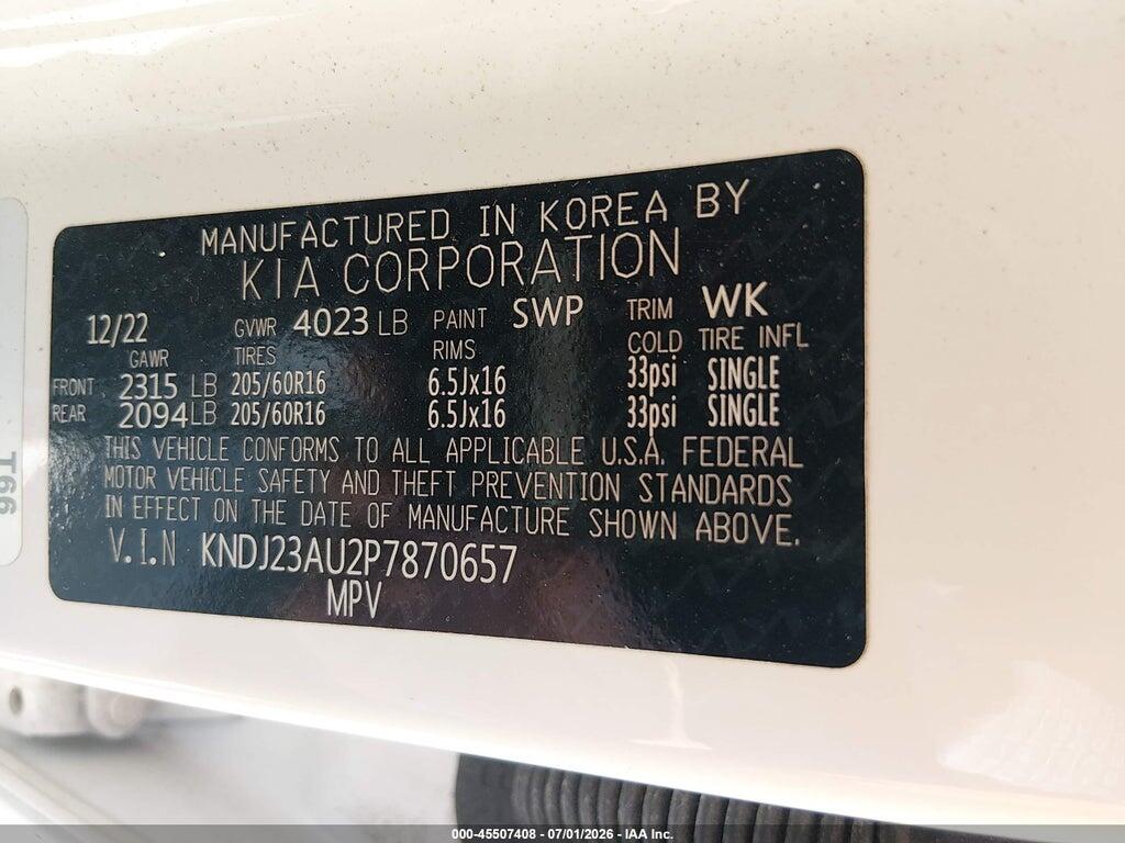 KNDJ23AU2P7870657 2023 KIA SOUL photo no. 9