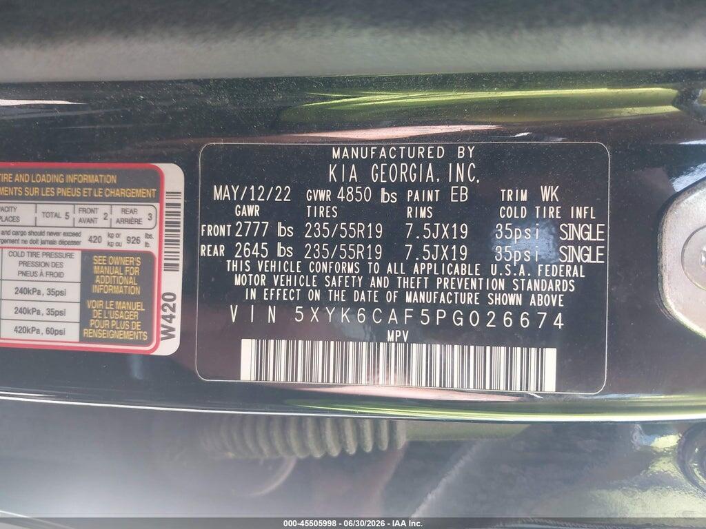 5XYK6CAF5PG026674 2023 KIA SPORTAGE photo no. 9