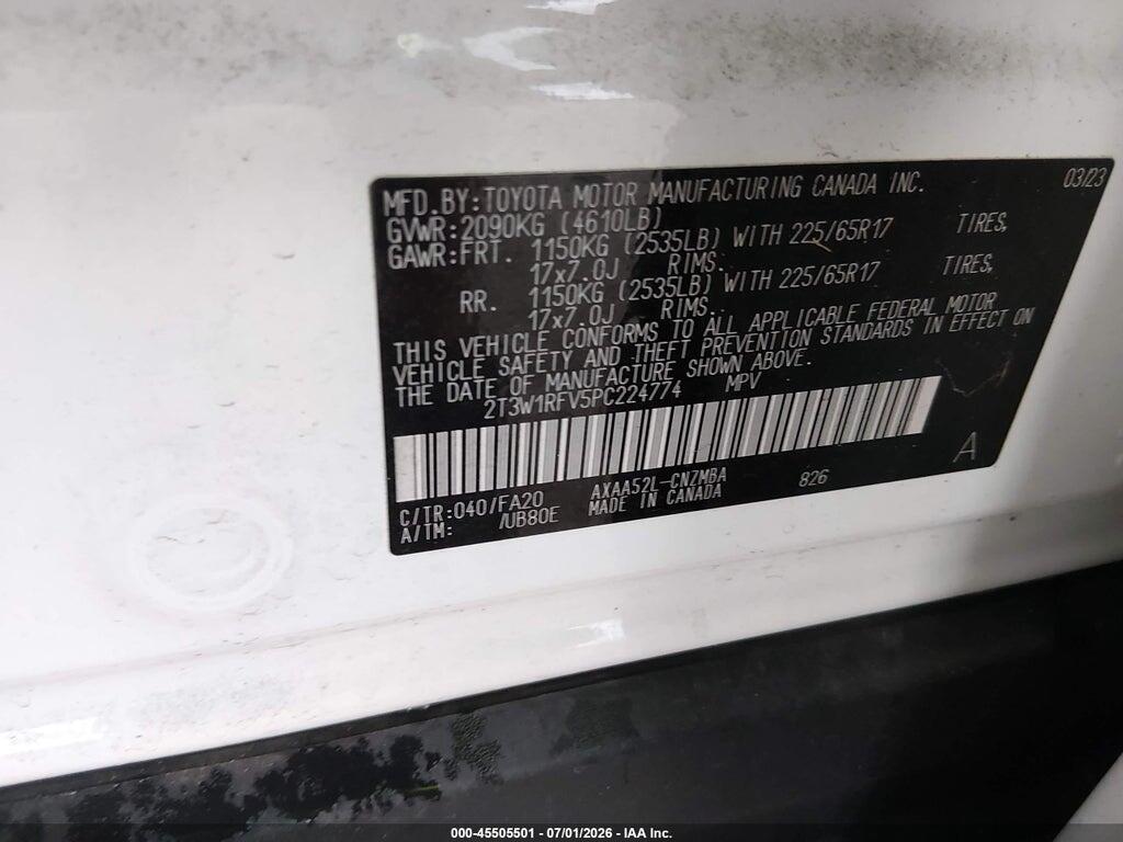 2T3W1RFV5PC224774 2023 TOYOTA RAV4 photo no. 9