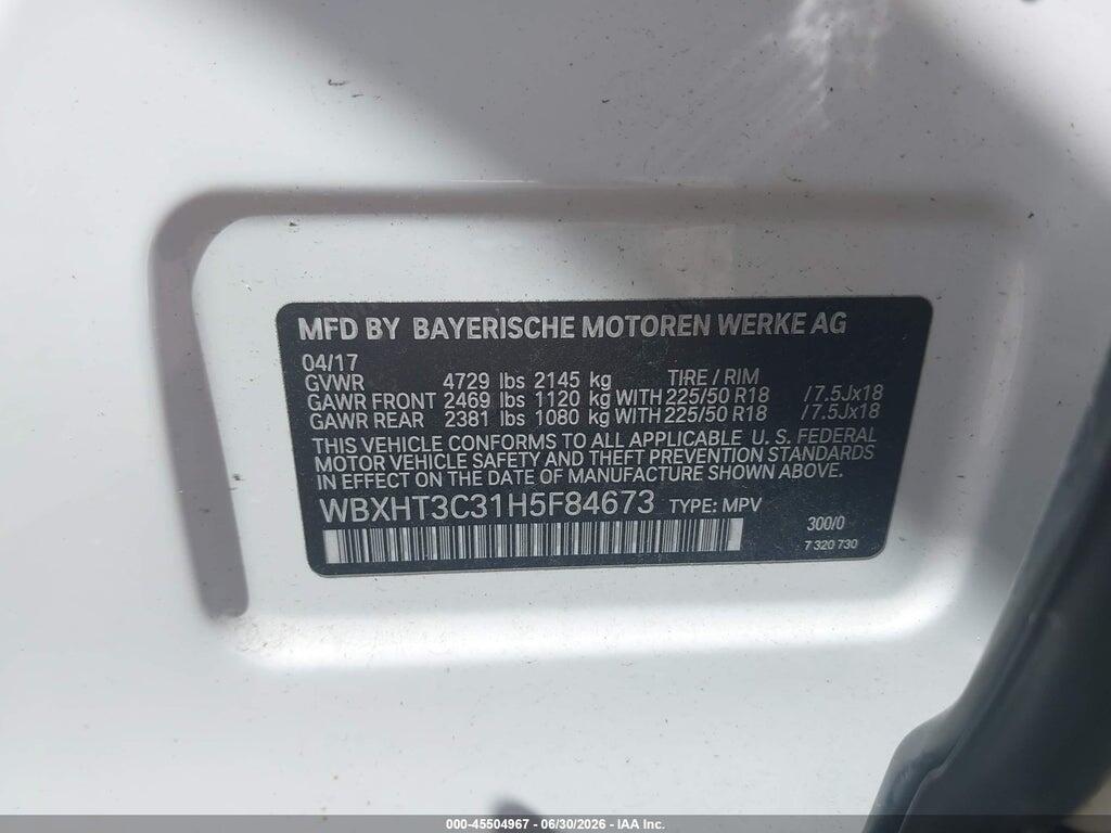 WBXHT3C31H5F84673 2017 BMW X1 photo no. 9