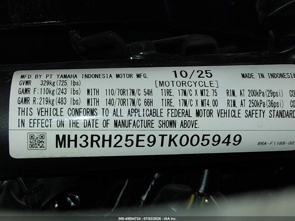 MH3RH25E9TK005949 2026 YAMAHA YFZ320 photo no. 10