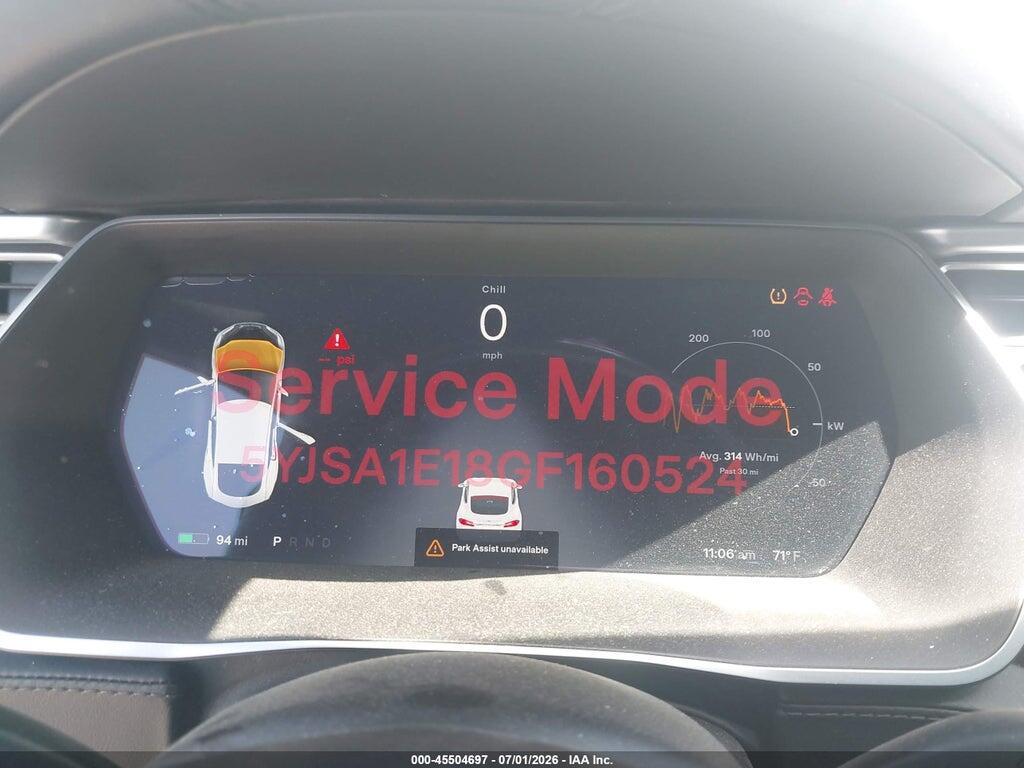 5YJSA1E18GF160524 2016 TESLA MODEL S photo no. 7
