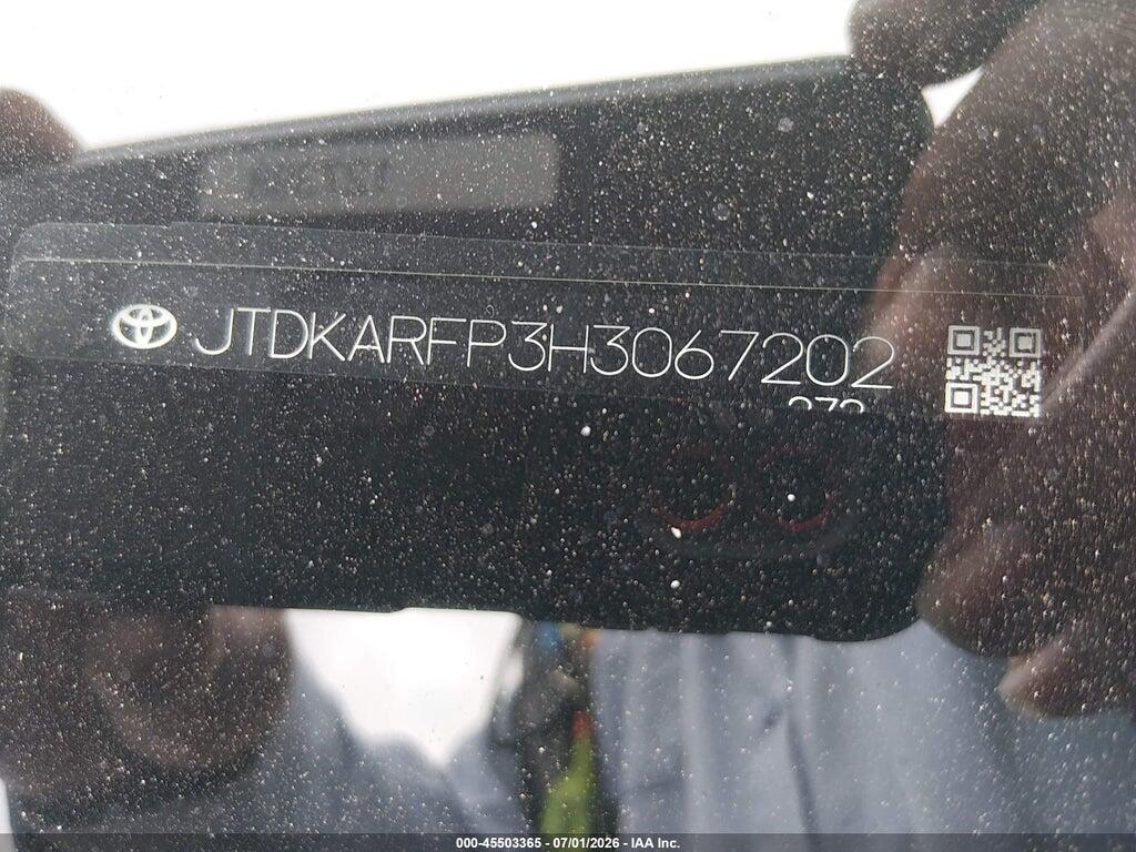 JTDKARFP3H3067202 2017 TOYOTA PRIUS PRIME photo no. 9