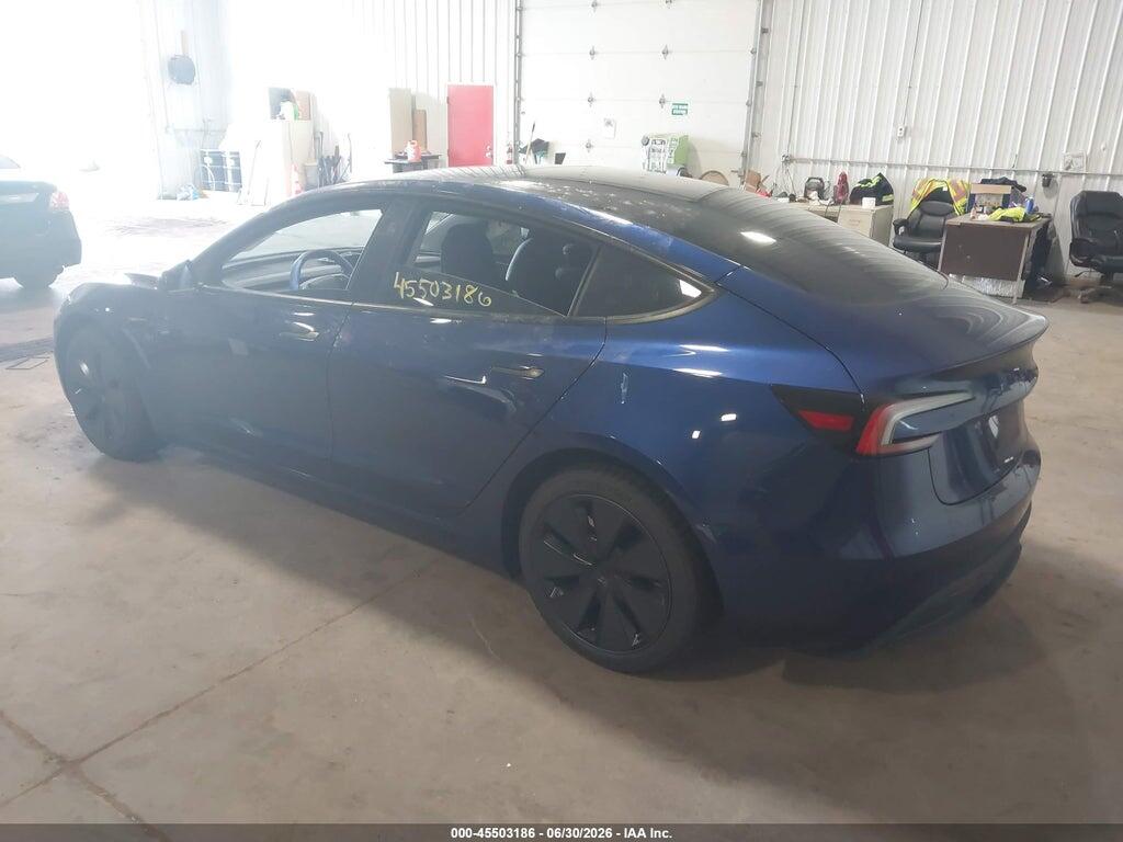 5YJ3E1EA3SF068593 2025 TESLA MODEL 3 photo no. 3