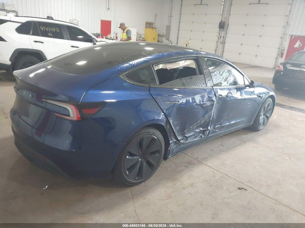 5YJ3E1EA3SF068593 2025 TESLA MODEL 3 photo no. 4