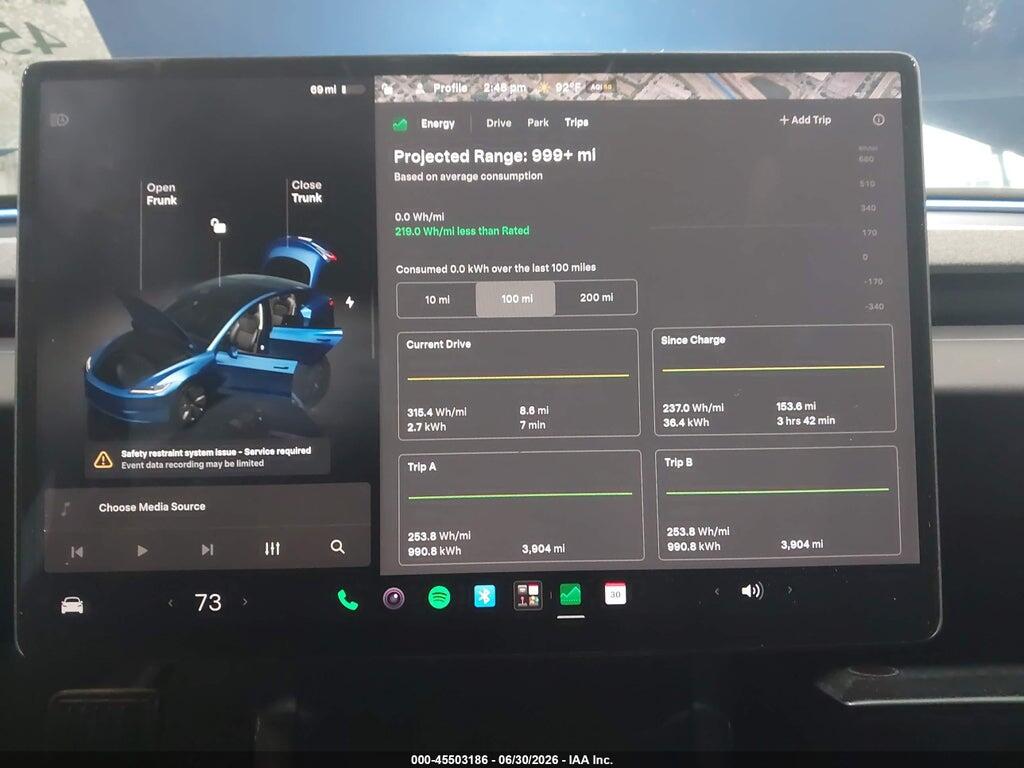 5YJ3E1EA3SF068593 2025 TESLA MODEL 3 photo no. 7
