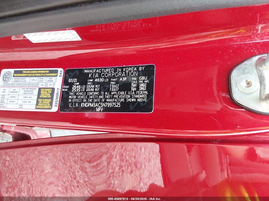 KNDPM3AC5N7997525 2022 KIA SPORTAGE photo no. 9