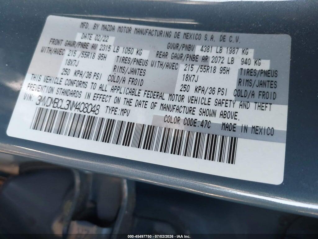 3MVDMBCL3NM408048 2022 MAZDA CX-30 photo no. 9