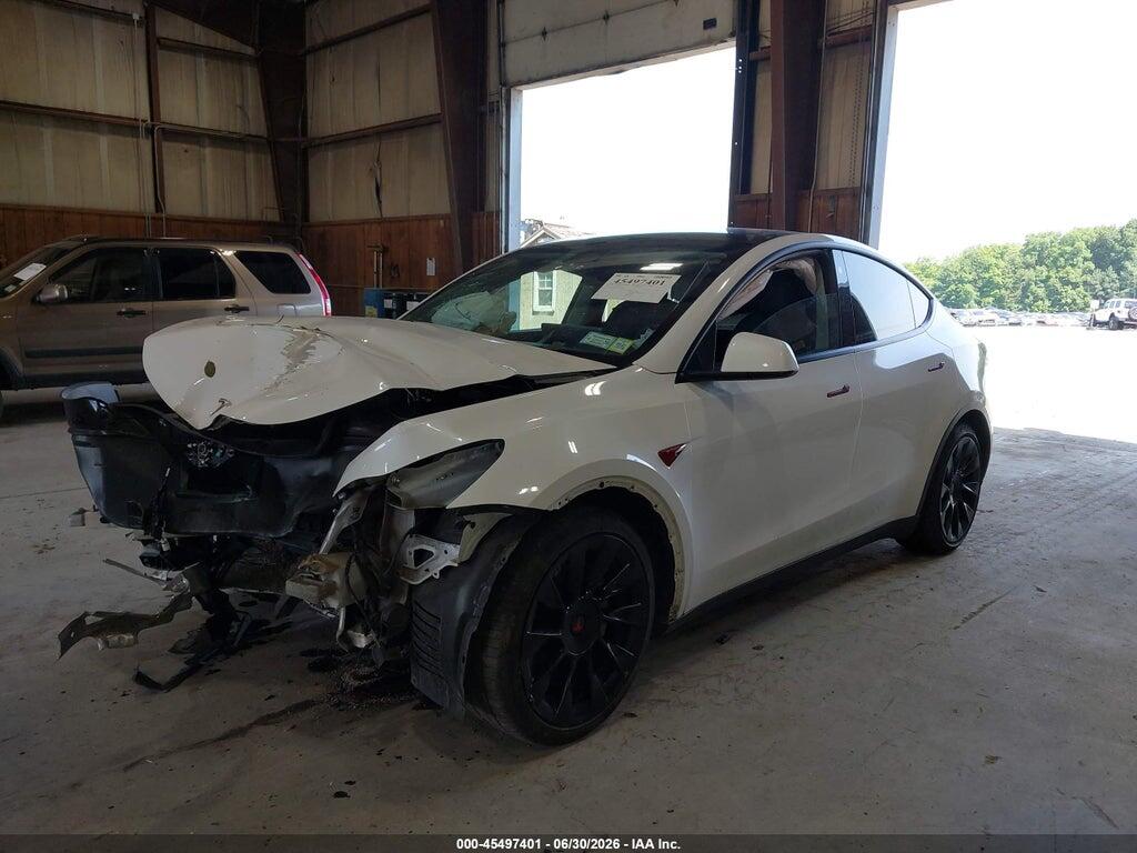 7SAYGDEEXNF385654 2022 TESLA MODEL Y photo no. 2