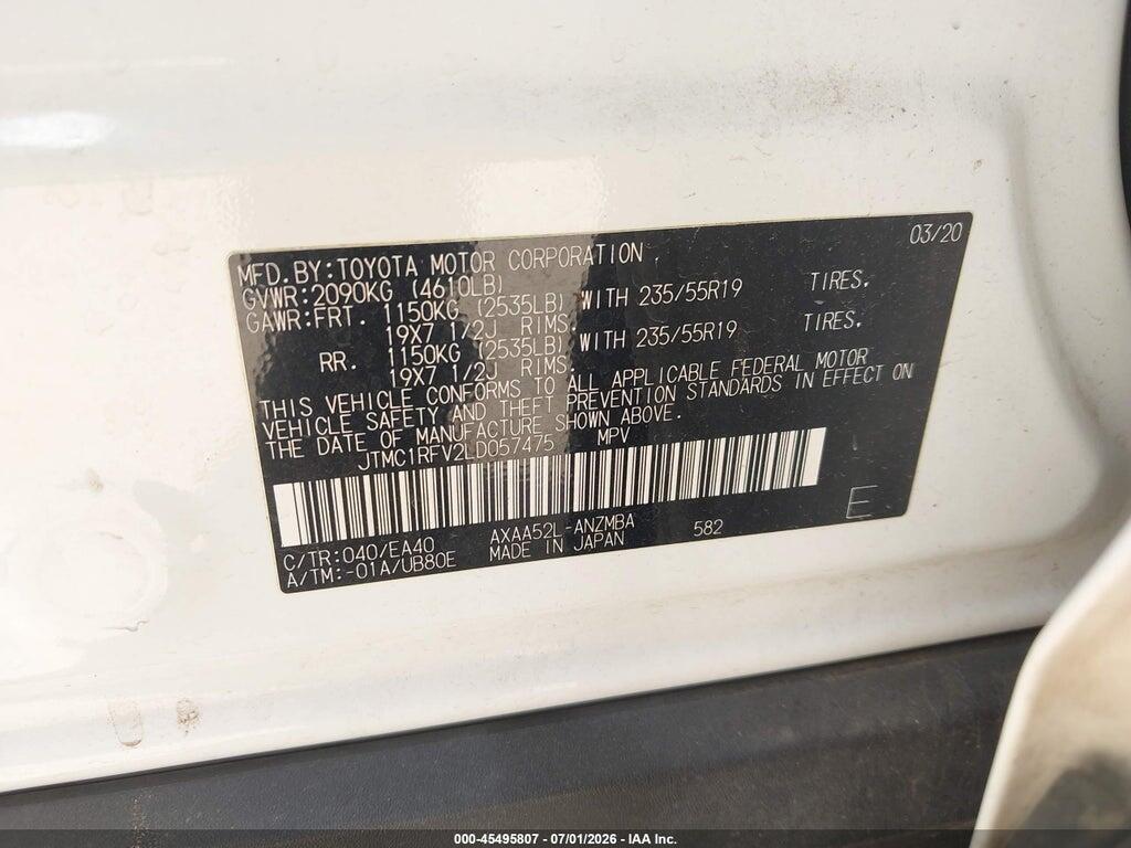JTMC1RFV2LD057475 2020 TOYOTA RAV4 photo no. 9