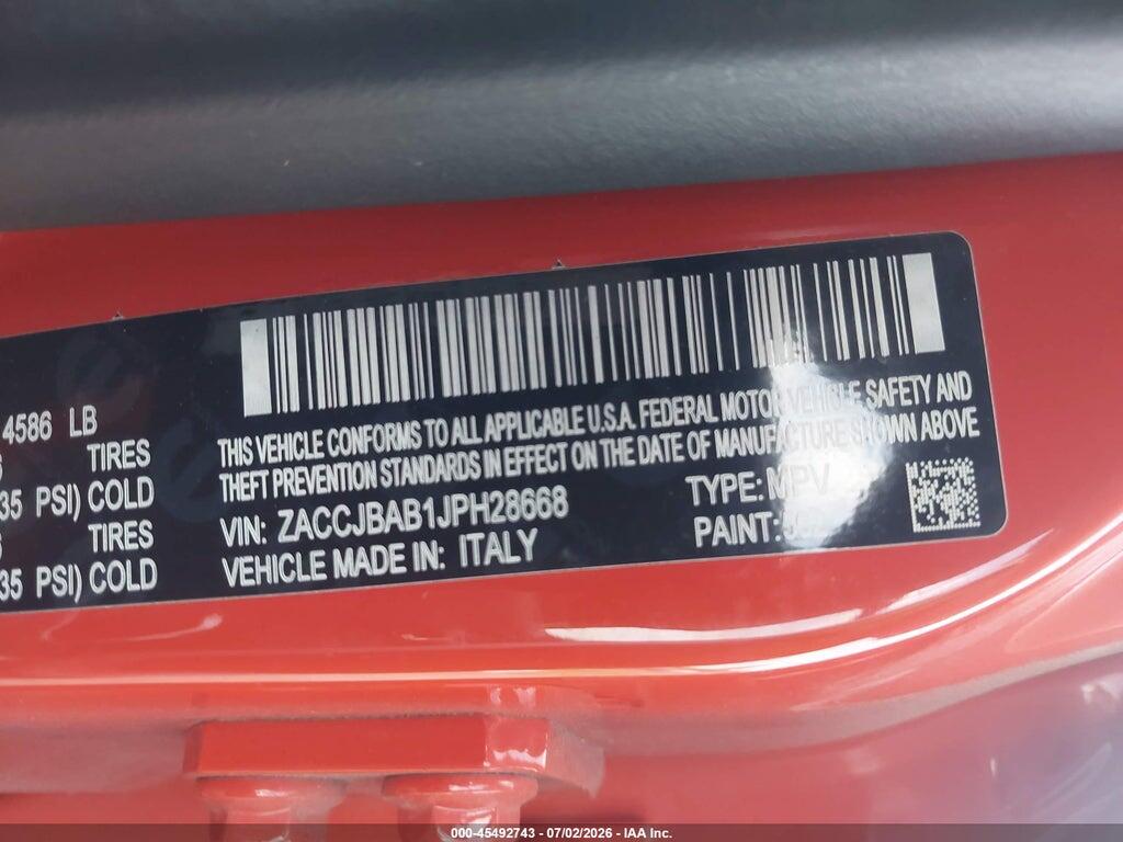 ZACCJBAB1JPH28668 2018 JEEP RENEGADE photo no. 9