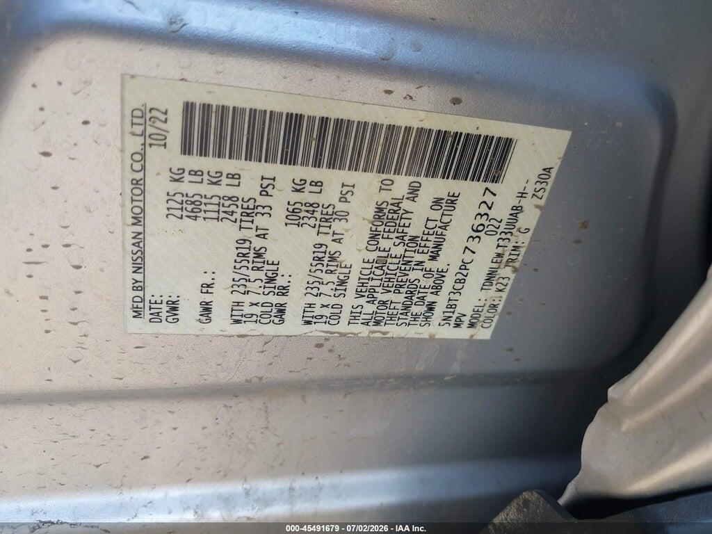 5N1BT3CB2PC736327 2023 NISSAN ROGUE photo no. 9