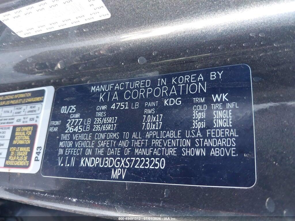 KNDPU3DGXS7223250 2025 KIA SPORTAGE HYBRID photo no. 9