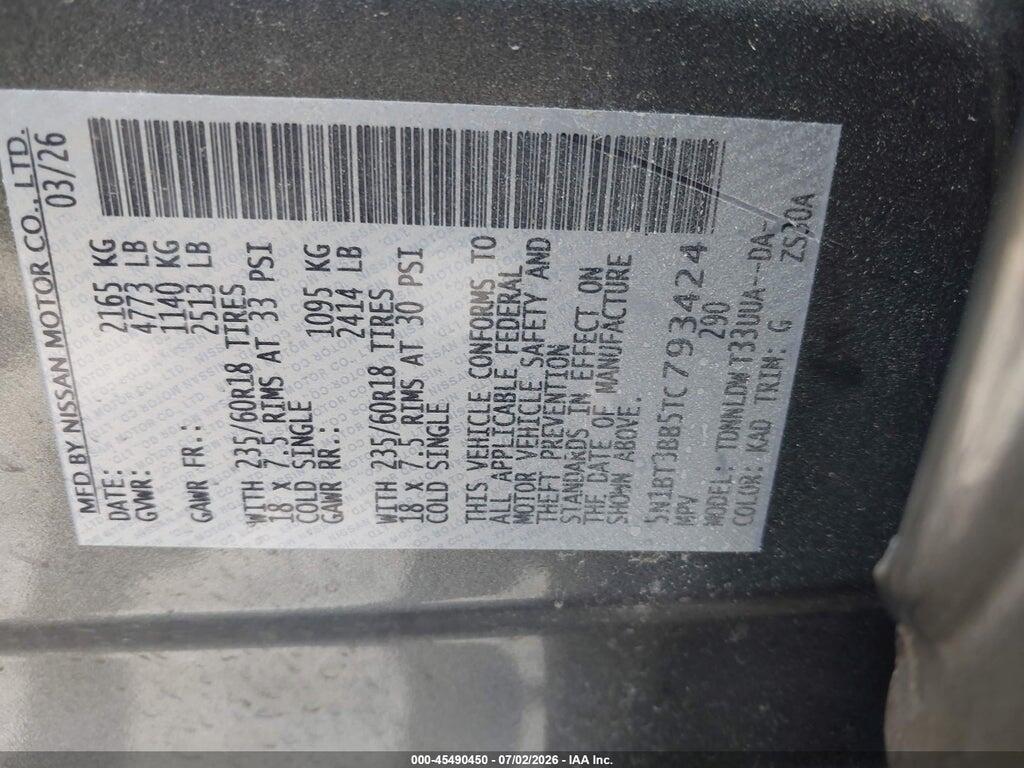 5N1BT3BB5TC793424 2026 NISSAN ROGUE photo no. 9