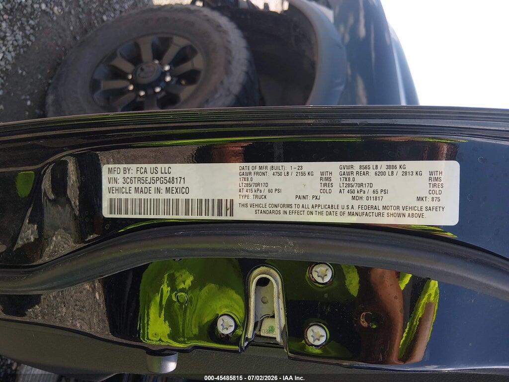 3C6TR5EJ5PG548171 2023 RAM 2500 photo no. 8