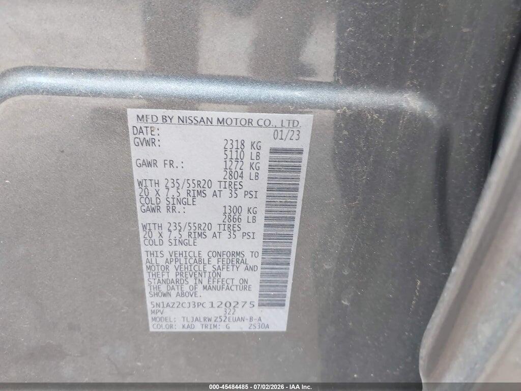 5N1AZ2CJ3PC120275 2023 NISSAN MURANO photo no. 9
