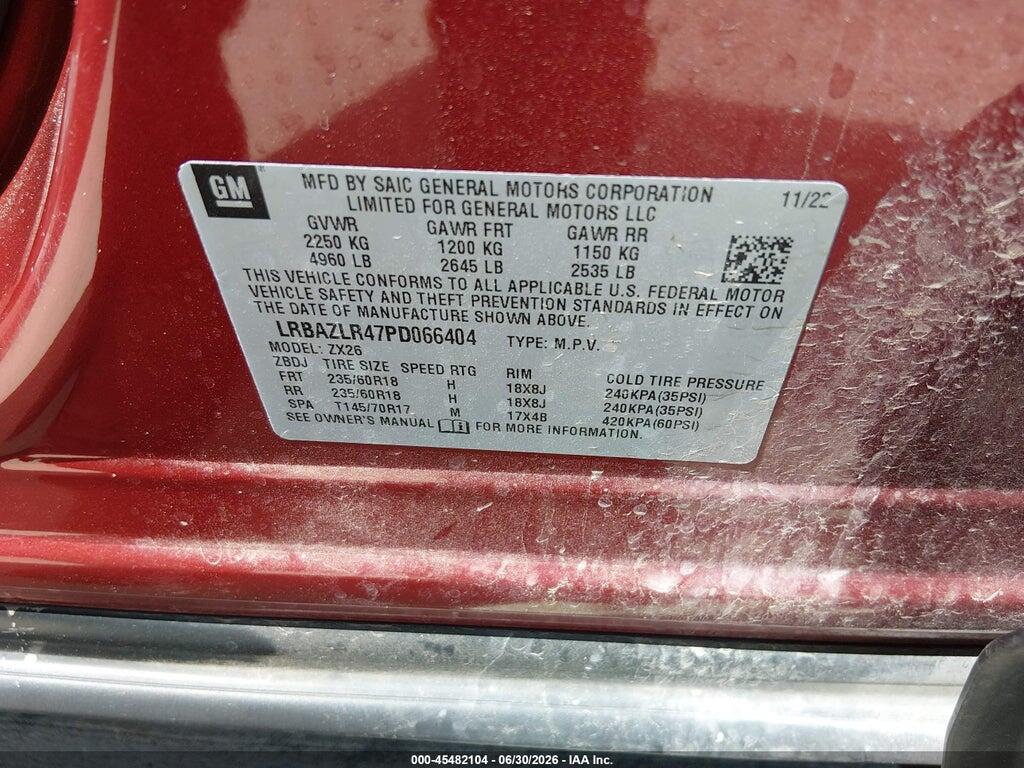 LRBAZLR47PD066404 2023 BUICK ENVISION photo no. 9