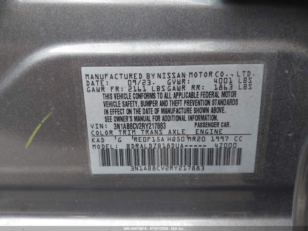 3N1AB8CV2RY217883 2024 NISSAN SENTRA photo no. 9