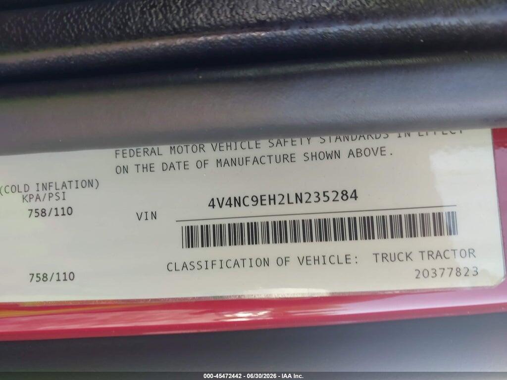 4V4NC9EH2LN235284 2020 VOLVO VNL photo no. 8