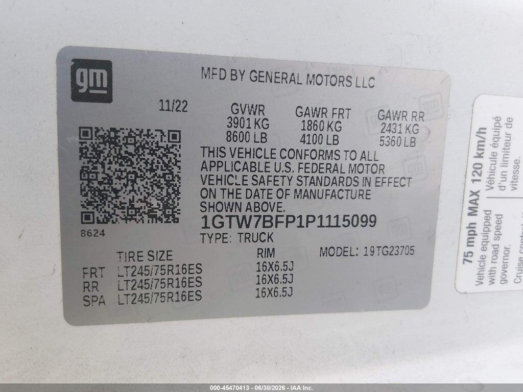 1GTW7BFP1P1115099 2023 GMC SAVANA CARGO photo no. 9