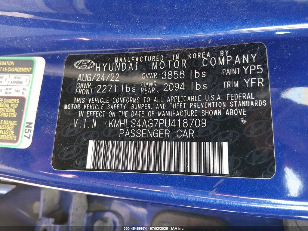 KMHLS4AG7PU418709 2023 HYUNDAI ELANTRA photo no. 8