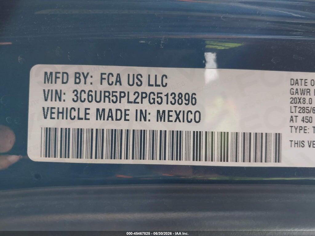 3C6UR5PL2PG513896 2023 RAM 2500 photo no. 9