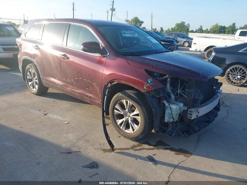 5TDBKRFH5GS241449 2016 TOYOTA HIGHLANDER photo no. 1